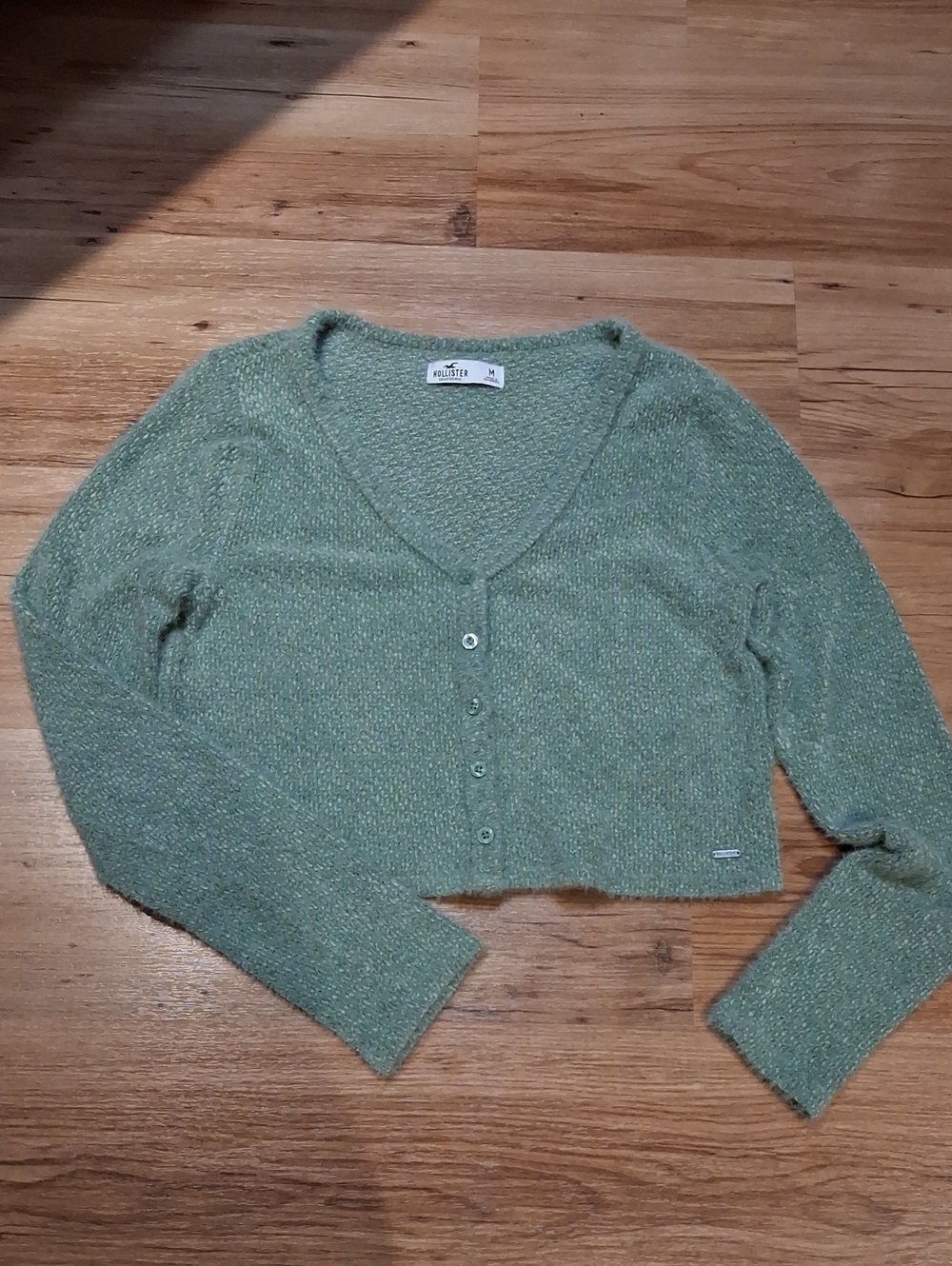 Hollister Cropped Fuzzy Sweater